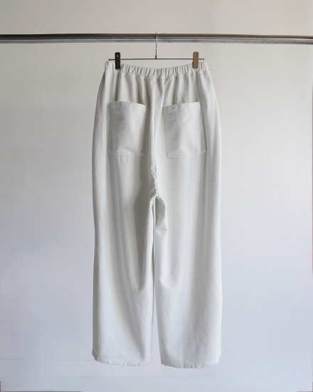 ANCELLM | アンセルム TUCK SWEAT PANTS(WHITE) / タック