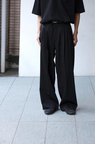ssstein | シュタイン LONG WIDE TROUSERS(BLACK) / ロング ssstein | シュタイン LONG WIDE TROUSERS(BLACK) / ロング