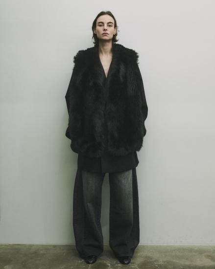 ssstein | シュタイン DEFORMATION WIDE DENIM JEANS(BLACK ssstein | シュタイン DEFORMATION WIDE DENIM JEANS(BLACK