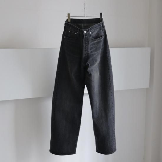 ssstein | シュタイン DEFORMATION WIDE DENIM JEANS(BLACK ssstein | シュタイン DEFORMATION WIDE DENIM JEANS(BLACK