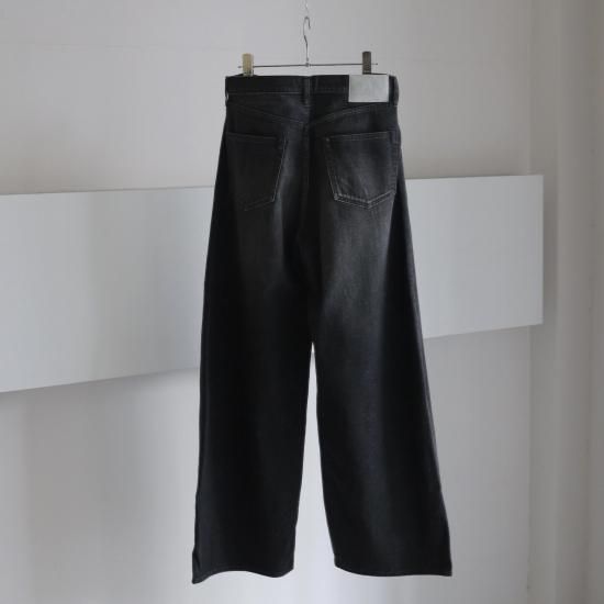 ssstein | シュタイン DEFORMATION WIDE DENIM JEANS(BLACK ssstein | シュタイン DEFORMATION WIDE DENIM JEANS(BLACK