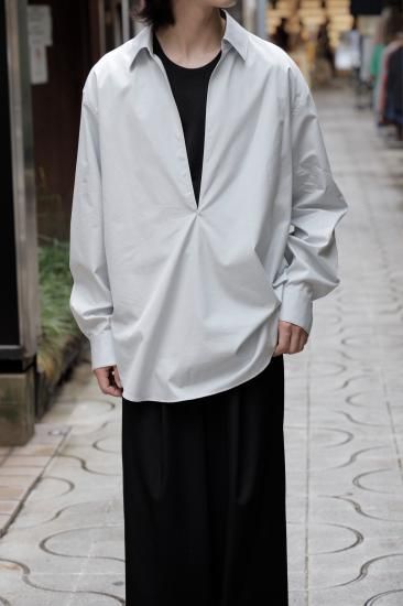 ssstein | シュタイン OVERSIZED SKIPPER SHIRT(OFF GREY ssstein | シュタイン OVERSIZED SKIPPER SHIRT(OFF GREY