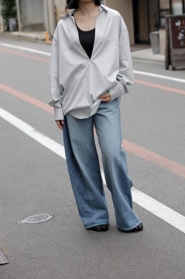 ssstein | シュタイン OVERSIZED SKIPPER SHIRT(OFF GREY ssstein | シュタイン OVERSIZED SKIPPER SHIRT(OFF GREY