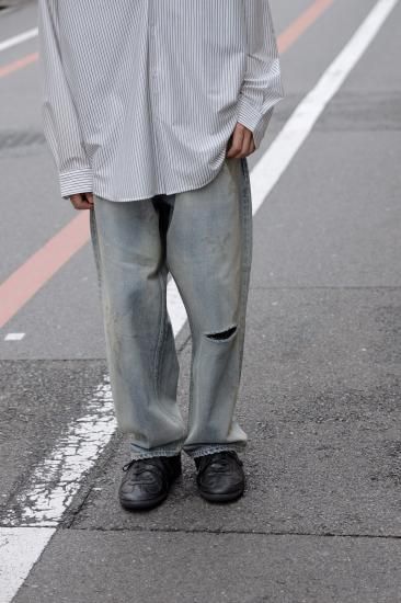 ANCELLM | アンセルム AGING SELVEDGE TAPERED 5P DENIM PANTS ANCELLM | アンセルム AGING SELVEDGE TAPERED 5P DENIM PANTS