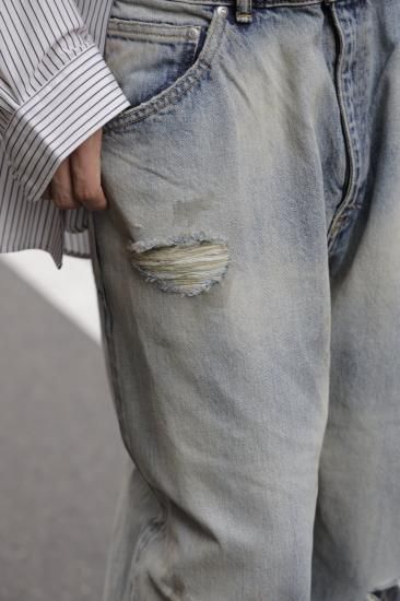ANCELLM | アンセルム AGING SELVEDGE TAPERED 5P DENIM PANTS ANCELLM | アンセルム AGING SELVEDGE TAPERED 5P DENIM PANTS