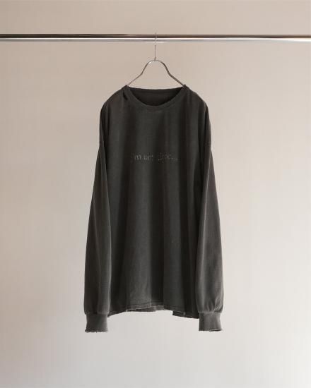トップス ANCELLM I'm not there. ANCELLM | アンセルム I'm not there DYED LS T-SHIRT(BLACK