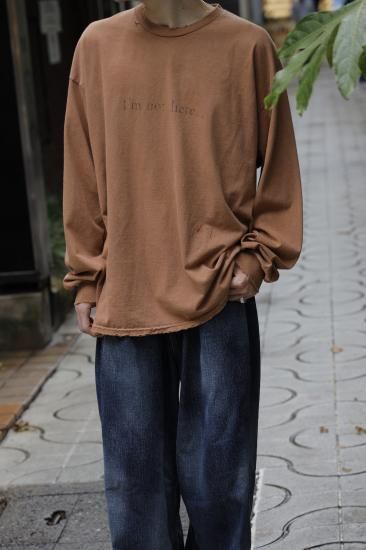 ANCELLM | アンセルム I'm not there DYED LS T-SHIRT ANCELLM | アンセルム I'm not there DYED LS T-SHIRT