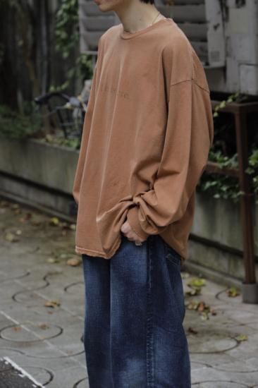 ANCELLM | アンセルム I'm not there DYED LS T-SHIRT