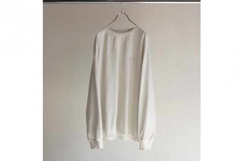 <img class='new_mark_img1' src='https://img.shop-pro.jp/img/new/icons2.gif' style='border:none;display:inline;margin:0px;padding:0px;width:auto;' />ANCELLM / EMBROIDERY DYED LS T-SHIRT(WHITE)
