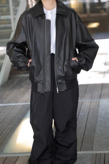 ssstein | シュタイン LEATHER ZIP SHORT JACKET(BLACK ssstein | シュタイン LEATHER ZIP SHORT JACKET(BLACK
