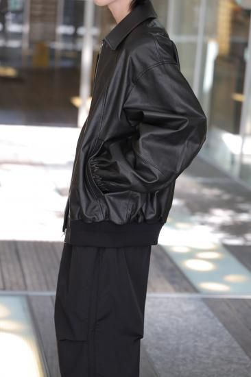 ssstein | シュタイン LEATHER ZIP SHORT JACKET(BLACK