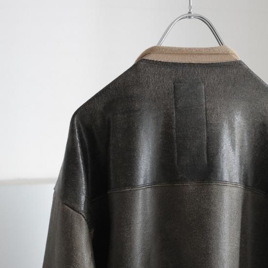 【ANTHEM A】BROKEN CRACK PRINT ZIP SWEAT BROKEN CRACK PRINT ZIP SWEAT - BROWN | ANTHEM A