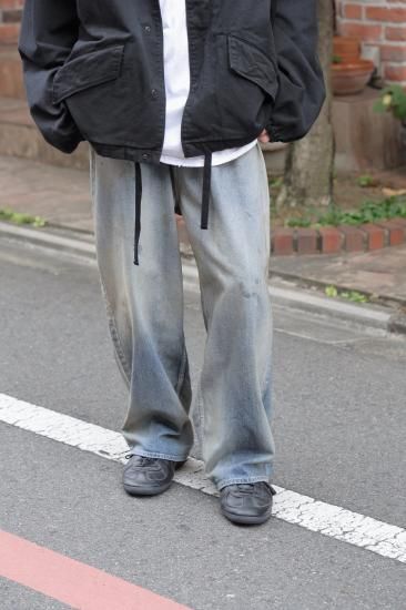 ANCELLM | アンセルム AGING WIDE DENIM 5P PANTS(INDIGO