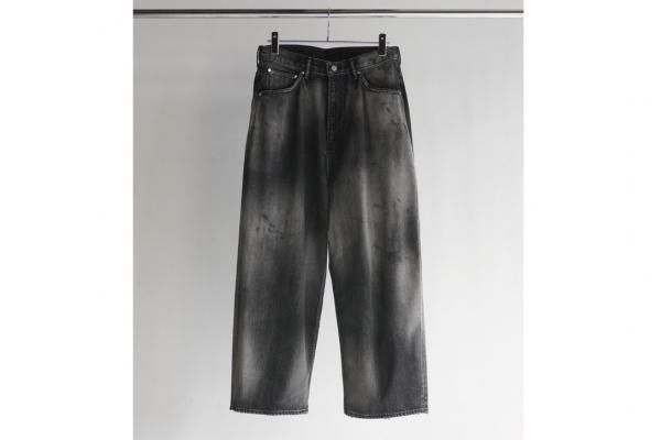 ANCELLM | アンセルム AGING WIDE DENIM 5P PANTS(BLACK) / エイジングワイド5Pデニムパンツ(ブラック) 通販サイト - 京都取扱い店舗 ATTEMPT KYOTO Online Shop/ アテンプト キョウト ANCELLM | アンセルム AGING WIDE DENIM 5P PANTS(BLACK) / エイジングワイド5Pデニムパンツ(ブラック) 通販サイト - 京都取扱い店舗 ATTEMPT KYOTO Online Shop/ アテンプト キョウト