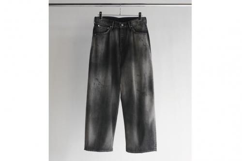 <img class='new_mark_img1' src='https://img.shop-pro.jp/img/new/icons2.gif' style='border:none;display:inline;margin:0px;padding:0px;width:auto;' />ANCELLM / AGING WIDE DENIM 5P PANTS(BLACK)