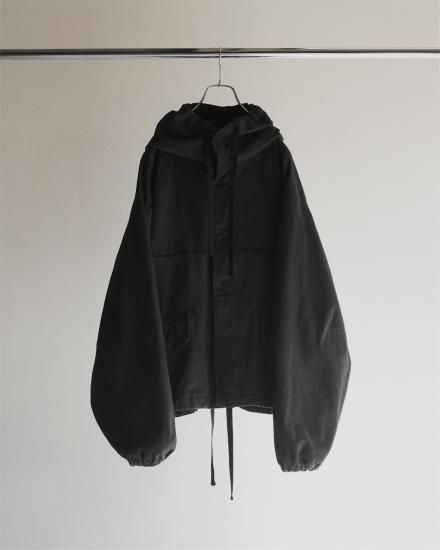 ANCELLM | アンセルム DRILL HOODIE JACKET(BLACK) / ドリル ANCELLM | アンセルム DRILL HOODIE JACKET(BLACK) / ドリル