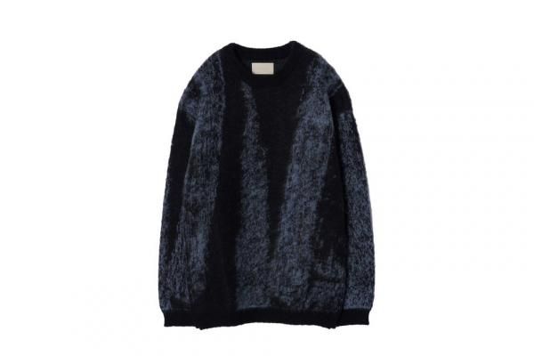 YOKE | JACQUARD MOHAIR SWEATER(BLUE) | ジャガードモヘア YOKE | JACQUARD MOHAIR SWEATER(BLUE) | ジャガードモヘア