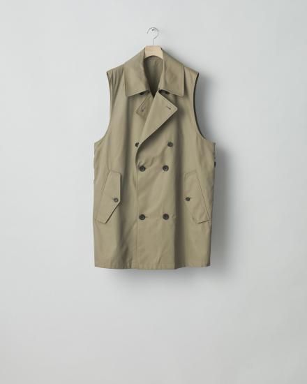 ssstein | シュタイン LAYERED SHORT TRENCH COAT(BEIGE ssstein | シュタイン LAYERED SHORT TRENCH COAT(BEIGE