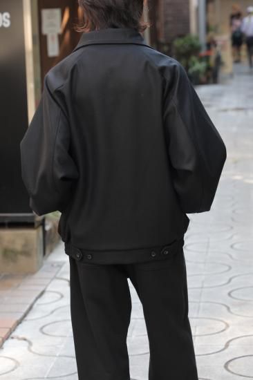ssstein | シュタイン MELTON ZIP UP BLOUSON(BLACK) / メルトン ssstein | シュタイン MELTON ZIP UP BLOUSON(BLACK) / メルトン