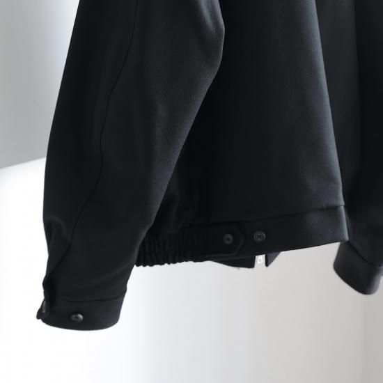 ssstein | シュタイン MELTON ZIP UP BLOUSON(BLACK) / メルトン ssstein | シュタイン MELTON ZIP UP BLOUSON(BLACK) / メルトン