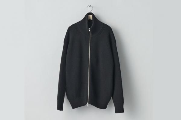 ssstein | シュタイン OVERSIZED DRIVERS KNIT ZIP JACKET(BLACK ssstein | シュタイン OVERSIZED DRIVERS KNIT ZIP JACKET(BLACK