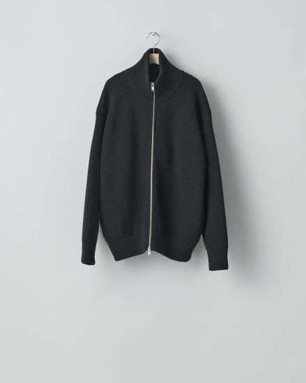 ssstein | シュタイン OVERSIZED DRIVERS KNIT ZIP JACKET(BLACK ssstein | シュタイン OVERSIZED DRIVERS KNIT ZIP JACKET(BLACK