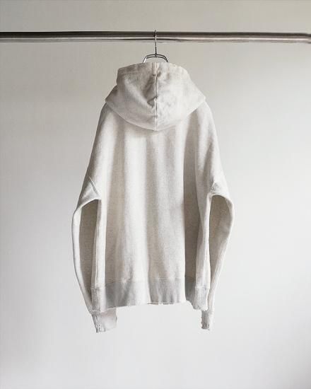 ANCELLM | アンセルム CRASH ZIP HOODIE(HEATHER WHITE ANCELLM | アンセルム CRASH ZIP HOODIE(HEATHER WHITE
