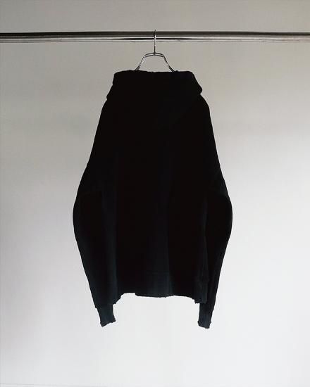 ANCELLM | アンセルム CRASH ZIP HOODIE(BLACK) / クラッシュジップ