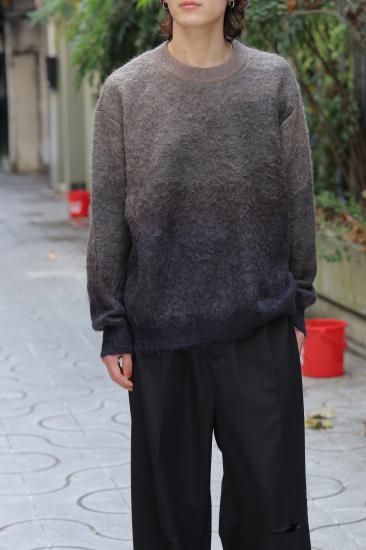 stein | シュタイン GRADATION MOHAIR KNIT LS(NAVY KHAKI stein | シュタイン GRADATION MOHAIR KNIT LS(NAVY KHAKI