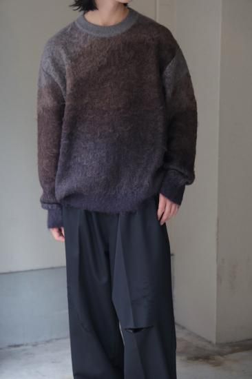 stein | シュタイン GRADATION MOHAIR KNIT LS(BROWN GREY stein | シュタイン GRADATION MOHAIR KNIT LS(BROWN GREY