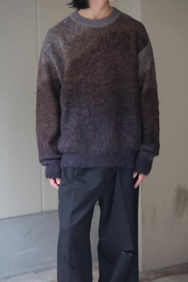 stein | シュタイン GRADATION MOHAIR KNIT LS(BROWN GREY stein | シュタイン GRADATION MOHAIR KNIT LS(BROWN GREY