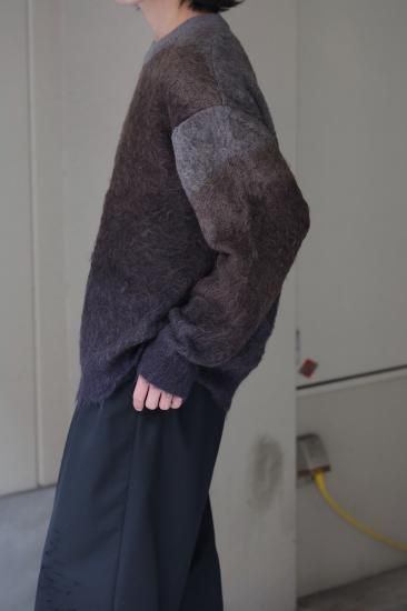 stein | シュタイン GRADATION MOHAIR KNIT LS(BROWN GREY stein | シュタイン GRADATION MOHAIR KNIT LS(BROWN GREY