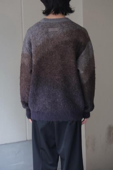 stein | シュタイン GRADATION MOHAIR KNIT LS(BROWN GREY stein | シュタイン GRADATION MOHAIR KNIT LS(BROWN GREY