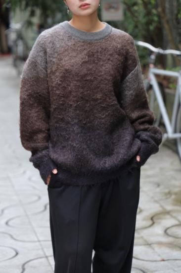 stein | シュタイン GRADATION MOHAIR KNIT LS(BROWN GREY stein | シュタイン GRADATION MOHAIR KNIT LS(BROWN GREY