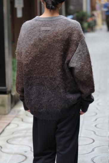 stein | シュタイン GRADATION MOHAIR KNIT LS(BROWN GREY stein | シュタイン GRADATION MOHAIR KNIT LS(BROWN GREY