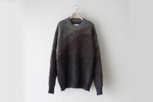 <img class='new_mark_img1' src='https://img.shop-pro.jp/img/new/icons2.gif' style='border:none;display:inline;margin:0px;padding:0px;width:auto;' />ssstein / GRADATION MOHAIR KNIT LS(BROWN GREY GRADATION)