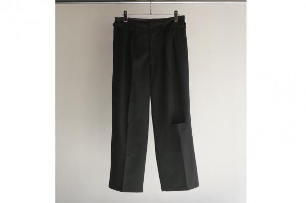 ANCELLM | アンセルム WOOL DAMAGE WIDE SLACKS(BLACK) / ウール ANCELLM | アンセルム WOOL DAMAGE WIDE SLACKS(BLACK) / ウール