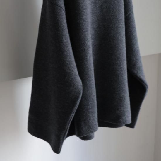 Blanc YM / Wool Fleece Snap Pullover(Gray)通販サイト - 京都 Blanc YM / Wool Fleece Snap Pullover(Gray)通販サイト - 京都