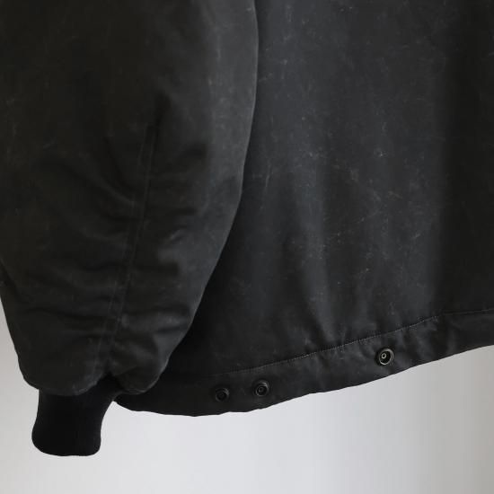 ANTHEM A / OVERSIZED COLLAR LESS MILITARY BLOUSON(BLACK ANTHEM A / OVERSIZED COLLAR LESS MILITARY BLOUSON(BLACK