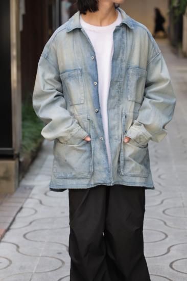 ANCELLM | アンセルム AGING DENIM SHIRT JACKET(INDIGO