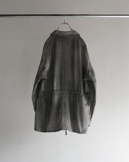 ANCELLM | アンセルム AGING DENIM SHIRT JACKET(BLACK