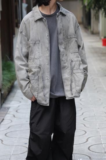 ANCELLM | アンセルム AGING DENIM SHIRT JACKET(BLACK ANCELLM | アンセルム AGING DENIM SHIRT JACKET(BLACK