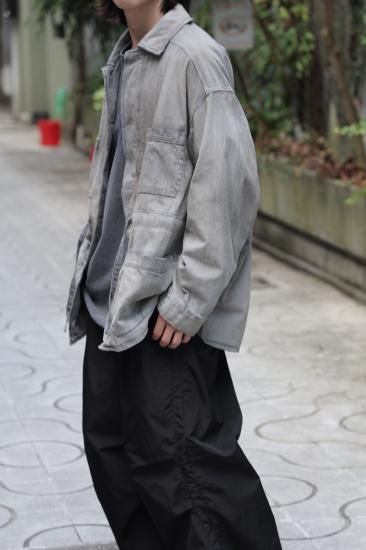 ANCELLM | アンセルム AGING DENIM SHIRT JACKET(BLACK ANCELLM | アンセルム AGING DENIM SHIRT JACKET(BLACK