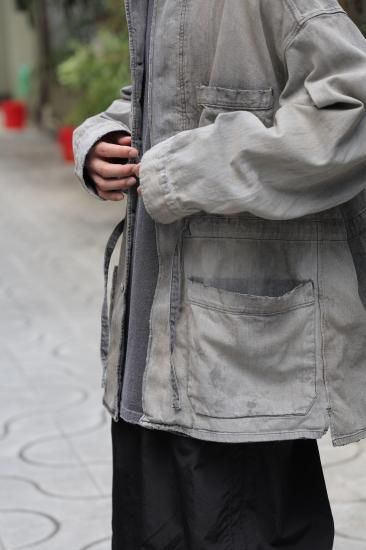 ANCELLM | アンセルム AGING DENIM SHIRT JACKET(BLACK ANCELLM | アンセルム AGING DENIM SHIRT JACKET(BLACK