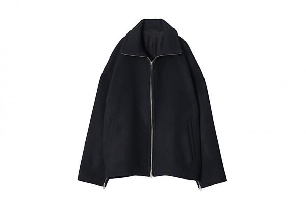YOKE | MELTON STAND COLLAR ZIP BLOUSON(BLACK) | メルトン YOKE | MELTON STAND COLLAR ZIP BLOUSON(BLACK) | メルトン