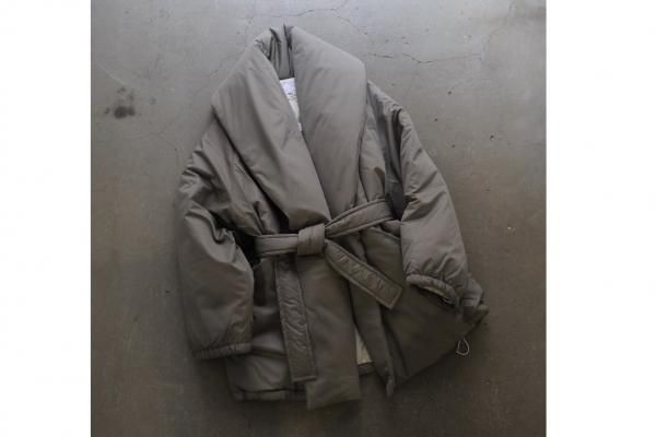 ジャケット・アウター ayaa ALAYA / Puffy Wrap Half Coat(DUSTY GRAY) | パデッドラップ