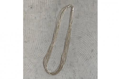 <img class='new_mark_img1' src='https://img.shop-pro.jp/img/new/icons2.gif' style='border:none;display:inline;margin:0px;padding:0px;width:auto;' />ALAYA / Liquid Silver Short Necklace(SILVER)