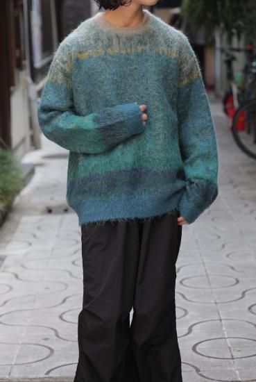 YOKE | TREE JAQUARD MOHAIR SWEATER(GREEN) | ツリージャガード YOKE | TREE JAQUARD MOHAIR SWEATER(GREEN) | ツリージャガード