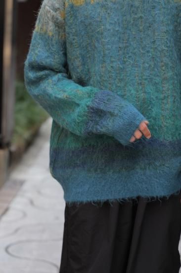 YOKE | TREE JAQUARD MOHAIR SWEATER(GREEN) | ツリージャガード YOKE | TREE JAQUARD MOHAIR SWEATER(GREEN) | ツリージャガード