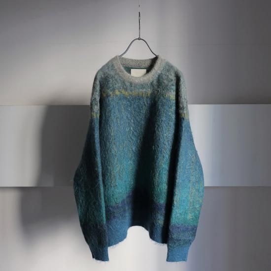 YOKE | TREE JAQUARD MOHAIR SWEATER(GREEN) | ツリージャガード YOKE | TREE JAQUARD MOHAIR SWEATER(GREEN) | ツリージャガード